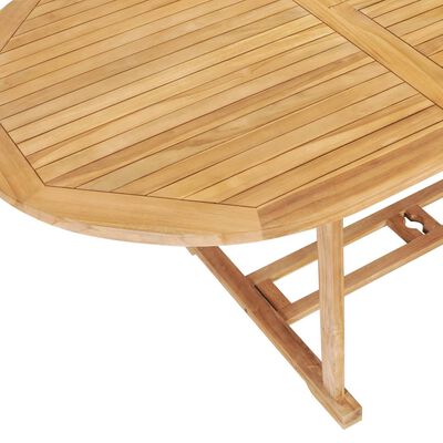 vidaXL 7-tlg. Garten-Essgruppe 150-200 x 100 x 75 cm Massivholz Teak