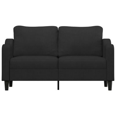 vidaXL 2-Sitzer-Sofa Schwarz 140 cm Stoff