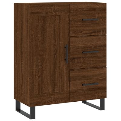 vidaXL Highboard Braun Eichen-Optik 69,5x34x180 cm Holzwerkstoff