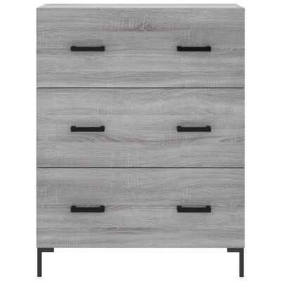 vidaXL Highboard Grau Sonoma 69,5x34x180 cm Holzwerkstoff