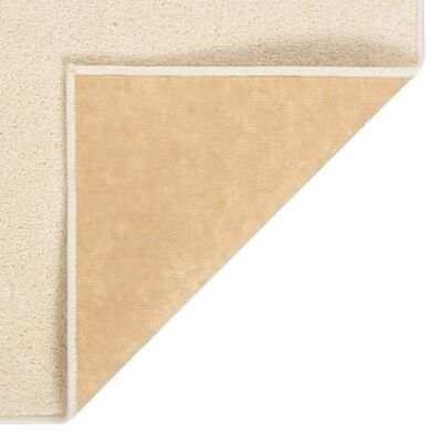 vidaXL Teppich Kurzflor 80x150 cm Creme