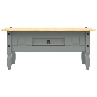 vidaXL Couchtisch Mexiko-Stil Kiefernholz Grau 100x55x44 cm