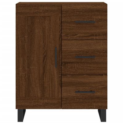 vidaXL Highboard Braun Eichen-Optik 69,5x34x180 cm Holzwerkstoff