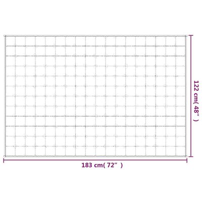 vidaXL Gewichtsdecke Hellcreme 122x183 cm 5 kg Stoff