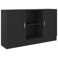 vidaXL Sideboard Schwarz 120x30,5x70 cm Holzwerkstoff