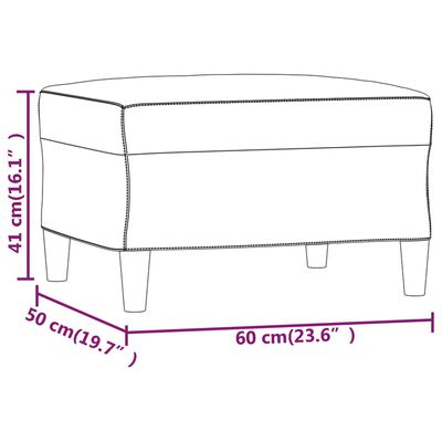 vidaXL Fußhocker Rosa 60x50x41 cm Samt