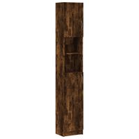 vidaXL Badezimmerschrank Räuchereiche 32x25,5x190 cm Holzwerkstoff