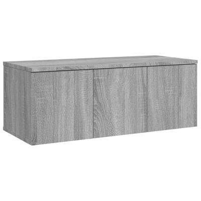 vidaXL TV-Schrank Grau Sonoma 80x34x30 cm Holzwerkstoff