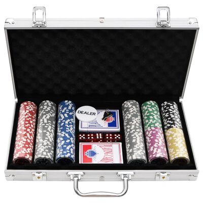 vidaXL Pokerchips-Set 300 Stk. 11,5 g