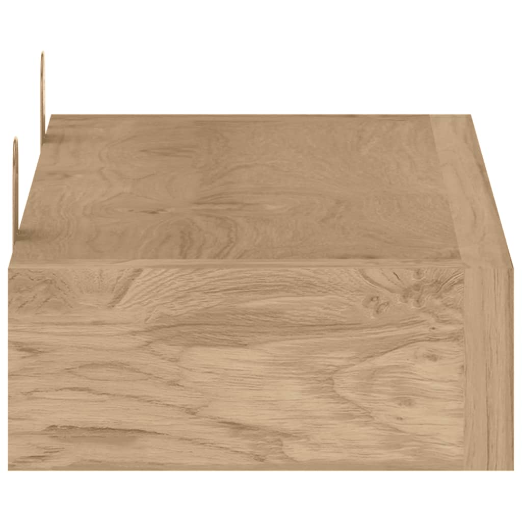 vidaXL Wandregale 2 Stk. 40x15x4 cm Massivholz Teak