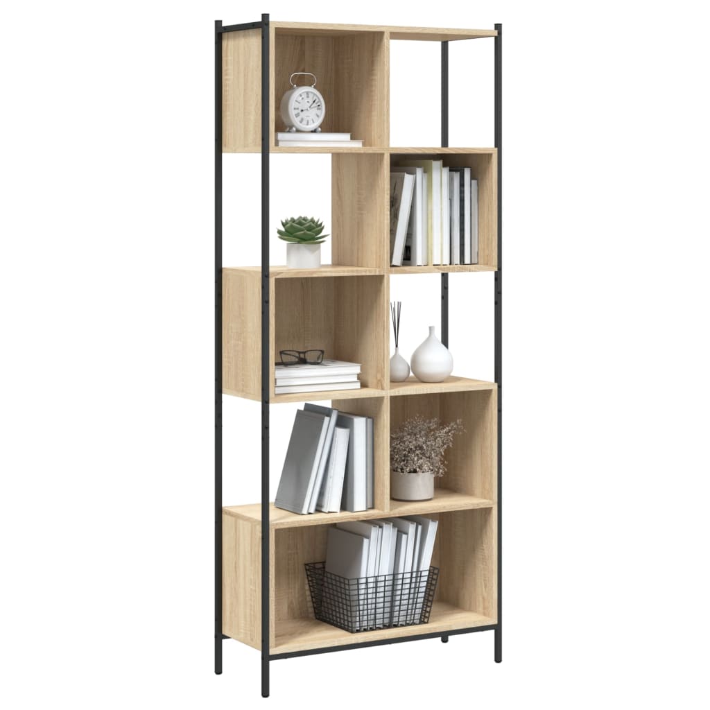 vidaXL Bücherregal Sonoma-Eiche 72x28x172 cm Holzwerkstoff