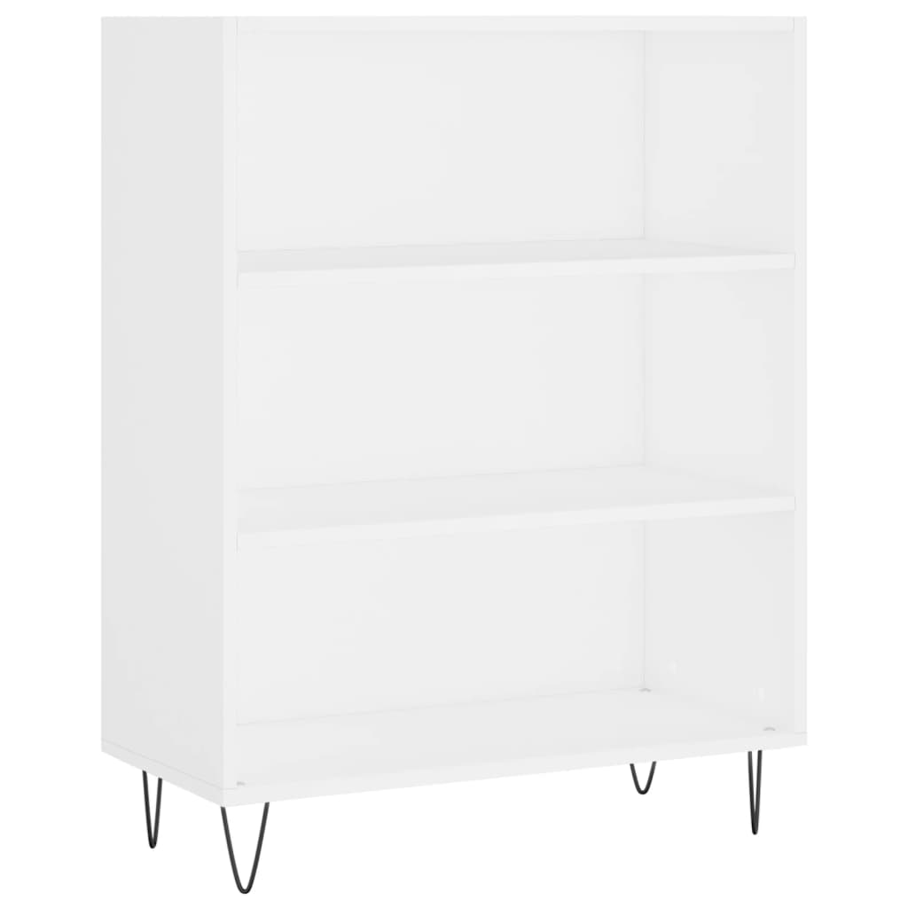 vidaXL Highboard Hochglanz-Weiß 69,5x34x180 cm Holzwerkstoff