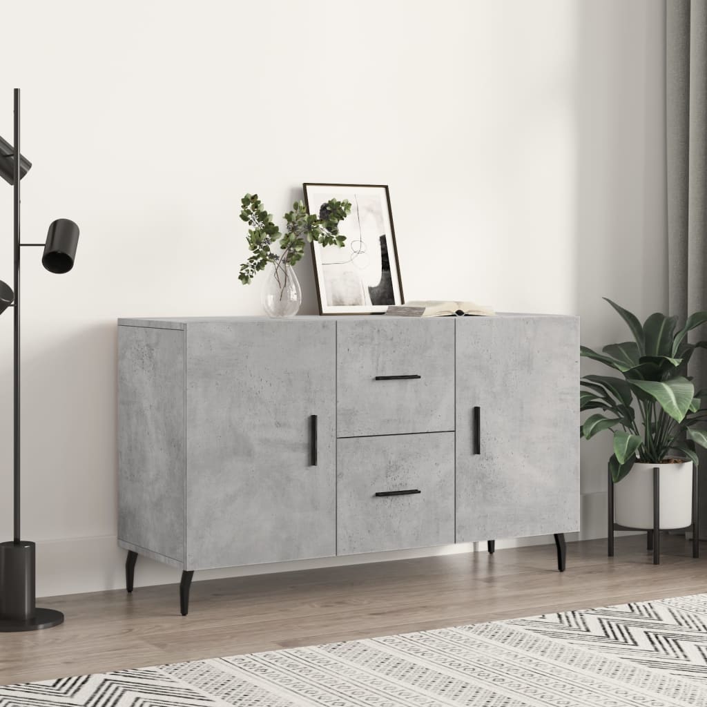 vidaXL Sideboard Betongrau 100x36x60 cm Holzwerkstoff