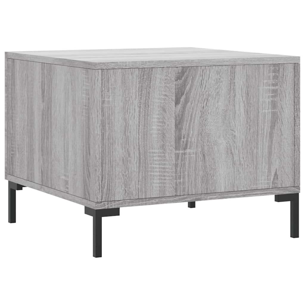 vidaXL Couchtische 2 Stk. Grau Sonoma 50x50x40 cm Holzwerkstoff