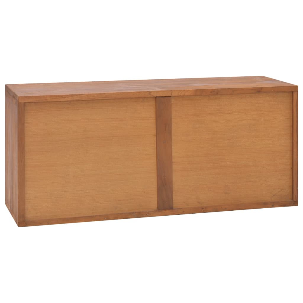 vidaXL TV-Schrank 90x30x40 cm Massivholz Teak