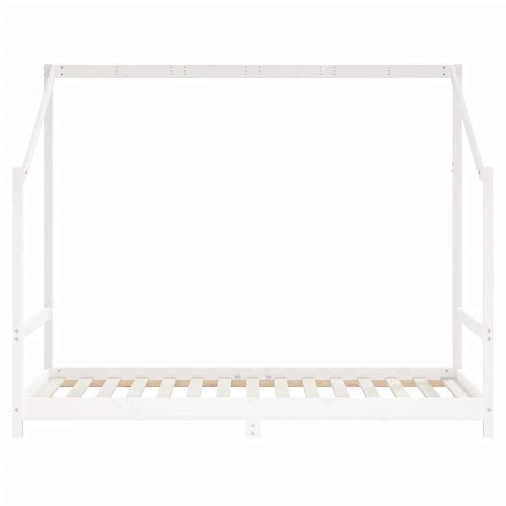 vidaXL Kinderbett Weiß 2x(90x190) cm Massivholz Kiefer