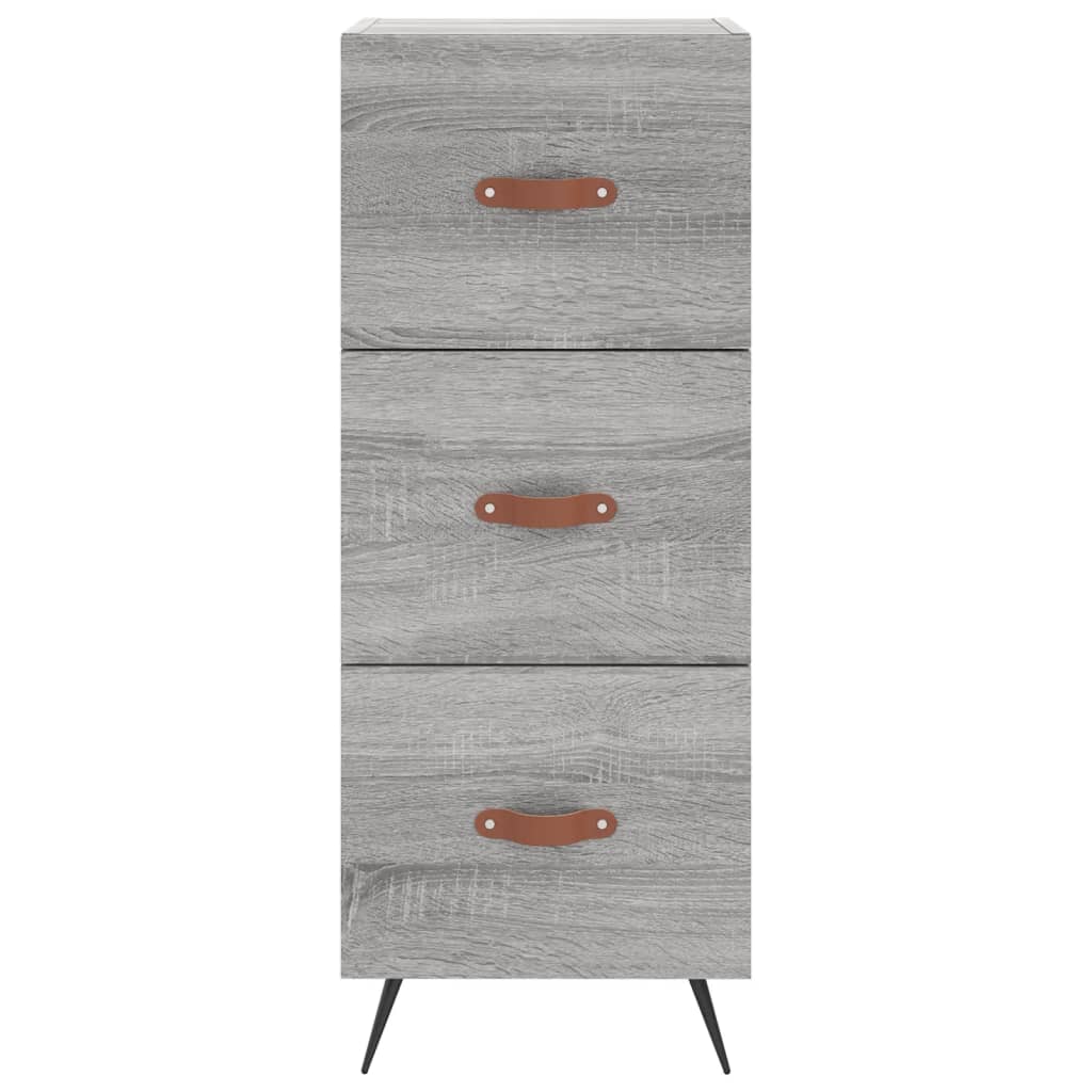 vidaXL Highboard Grau Sonoma 34,5x34x180 cm Holzwerkstoff