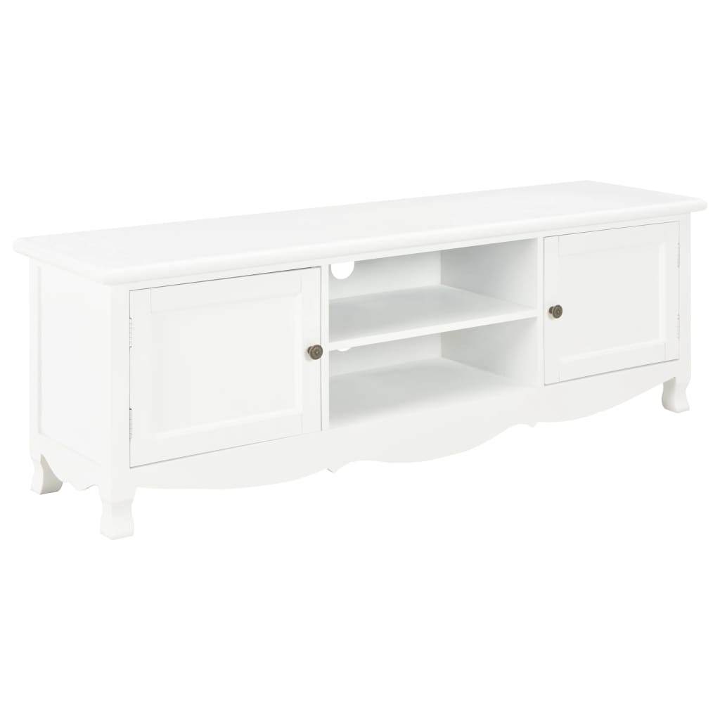 vidaXL TV-Schrank Weiß 120x30x40 cm Holz