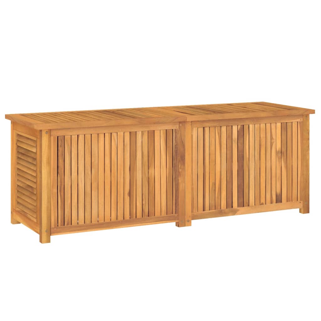 vidaXL Gartenbox mit Beutel 150x50x53 cm Massivholz Teak