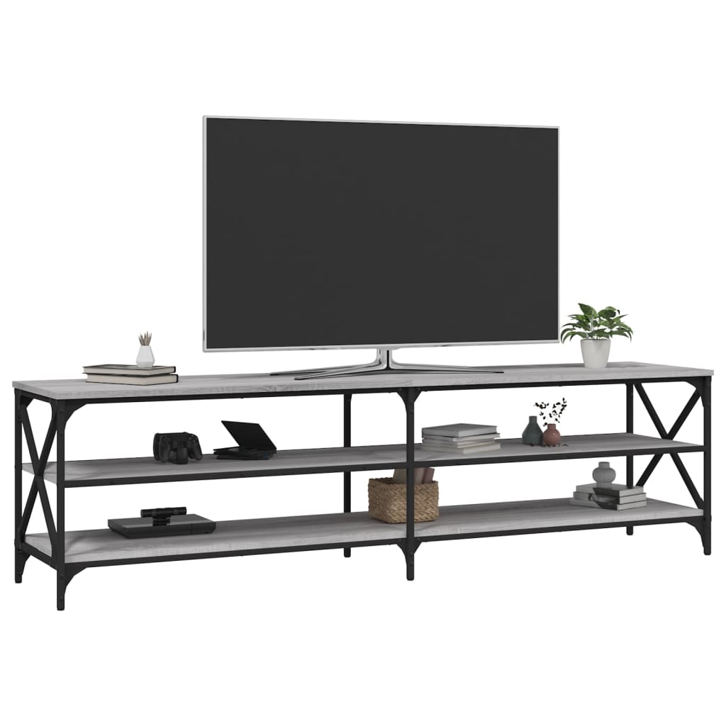 vidaXL TV-Schrank Grau Sonoma 180x40x50 cm Holzwerkstoff