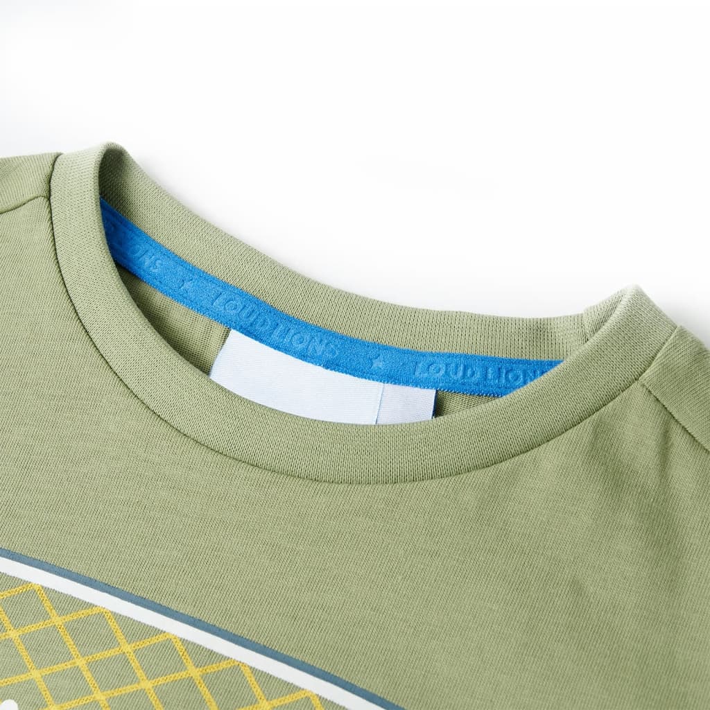 Kinder-T-Shirt Helles Khaki 128