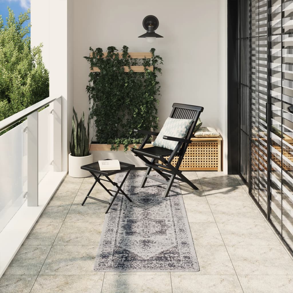 vidaXL Teppich ARBIZU Indoor und Outdoor Vintage-Design 80x250 cm