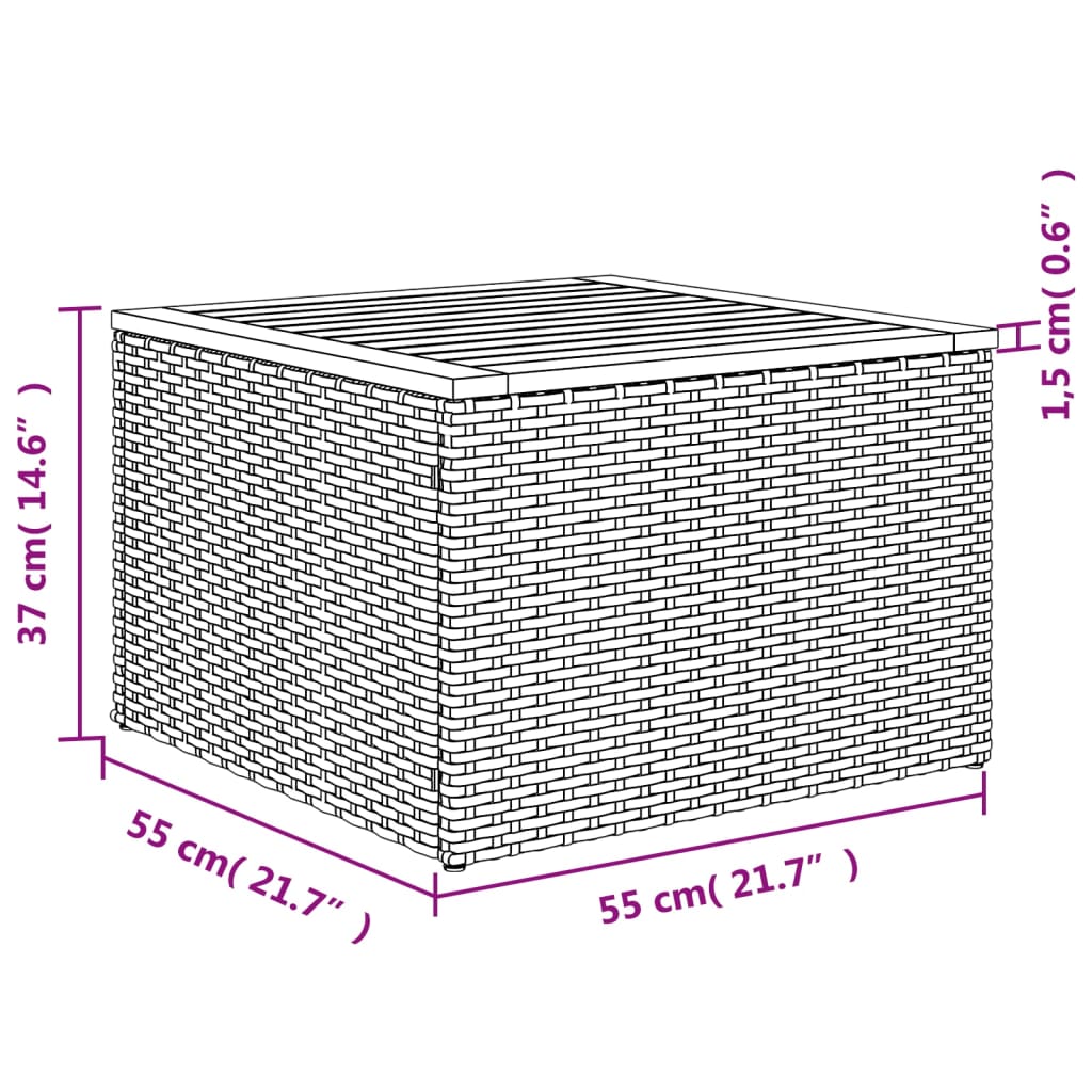 vidaXL 4-tlg. Garten-Sofagarnitur mit Kissen Schwarz Poly Rattan