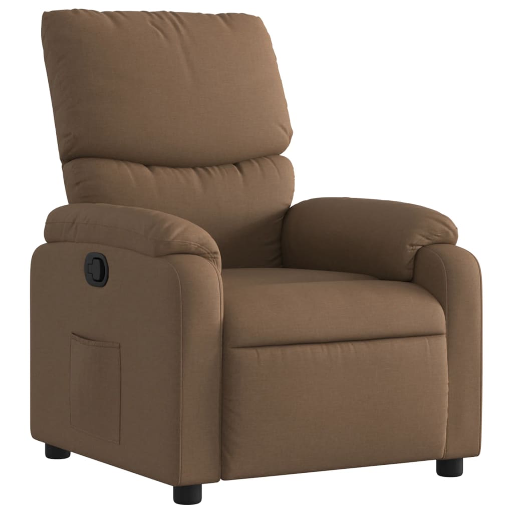 vidaXL Relaxsessel Braun Stoff