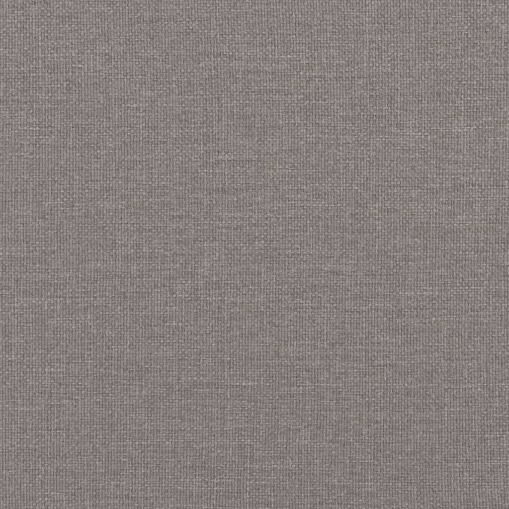 vidaXL Bettgestell Taupe 100x200 cm Stoff