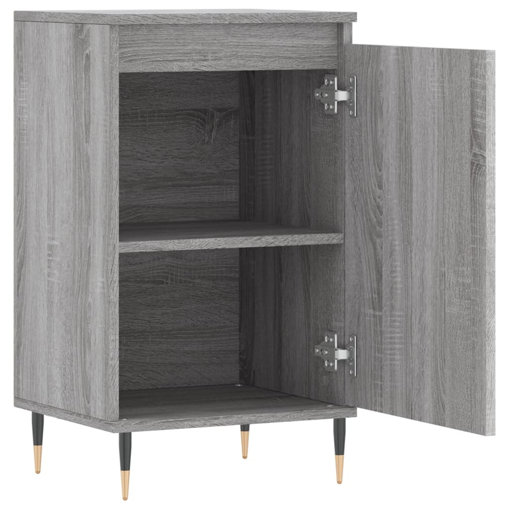 vidaXL Sideboards 2 Stk. Grau Sonoma 40x35x70 cm Holzwerkstoff