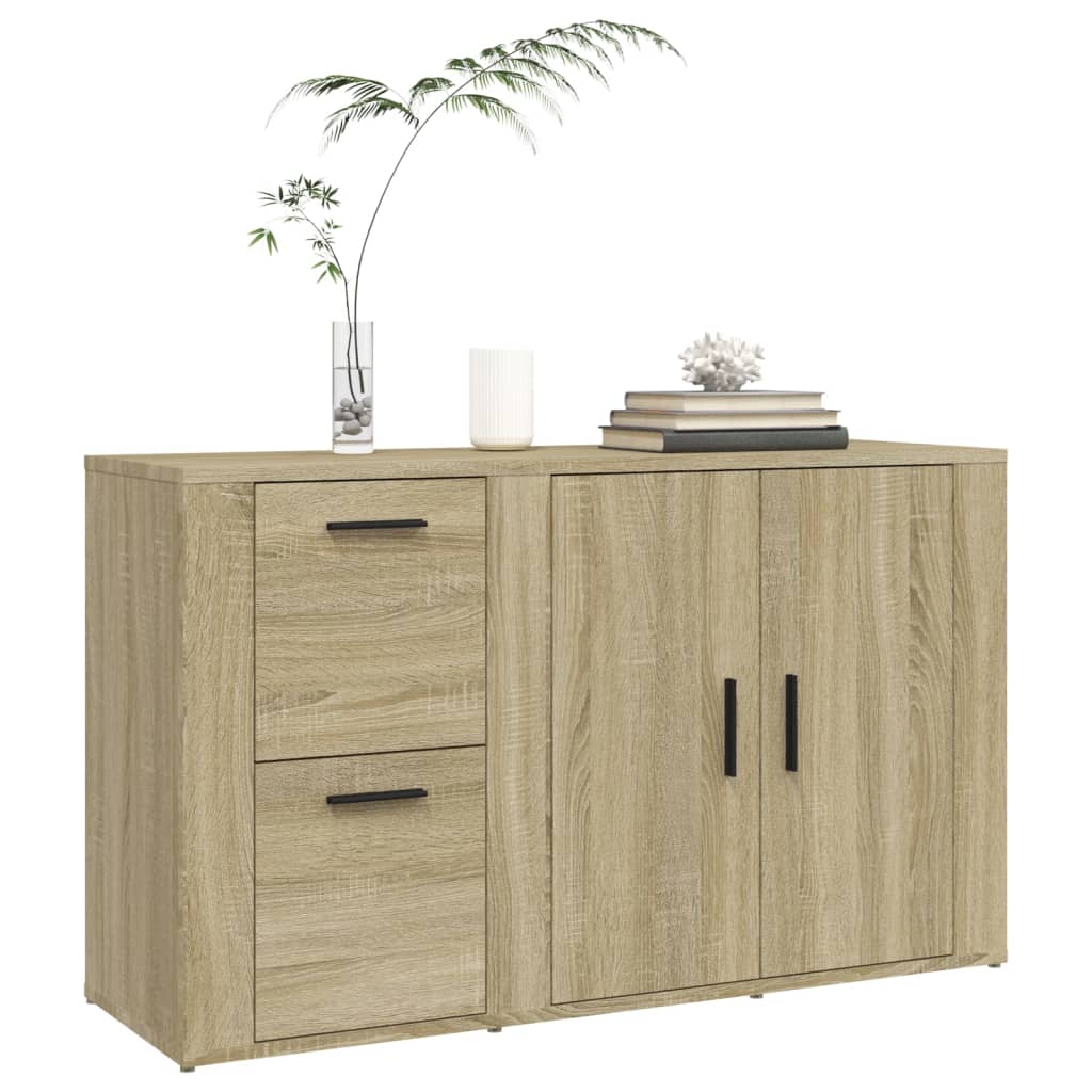 vidaXL Sideboard Sonoma-Eiche 100x33x59,5 cm Holzwerkstoff