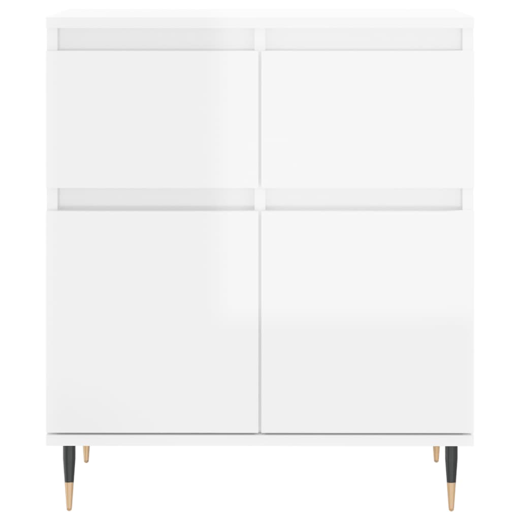 vidaXL Sideboard Hochglanz-Weiß 60x35x70 cm Holzwerkstoff