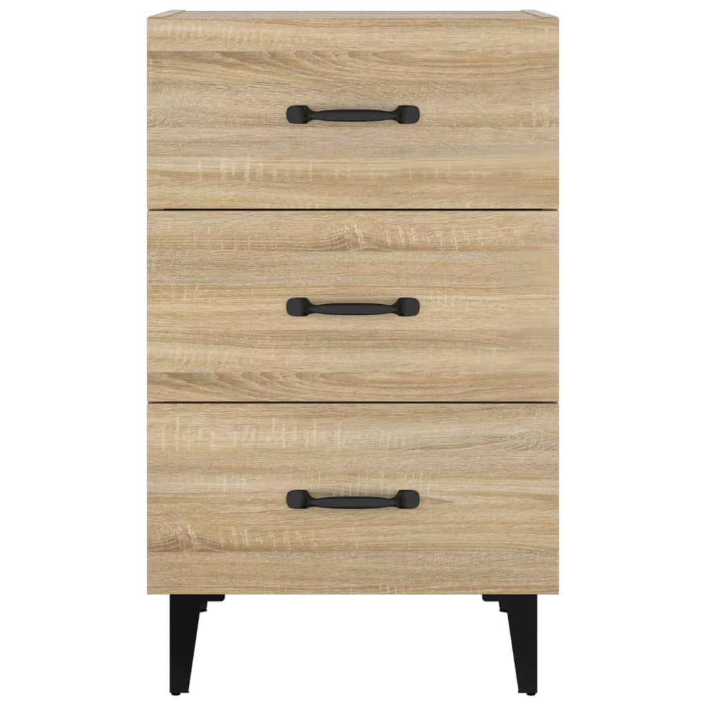 vidaXL Nachttisch Sonoma-Eiche 40x40x66 cm Holzwerkstoff