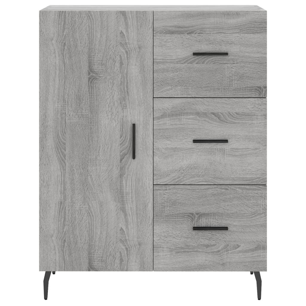 vidaXL Sideboard Grau Sonoma 69,5x34x90 cm Holzwerkstoff