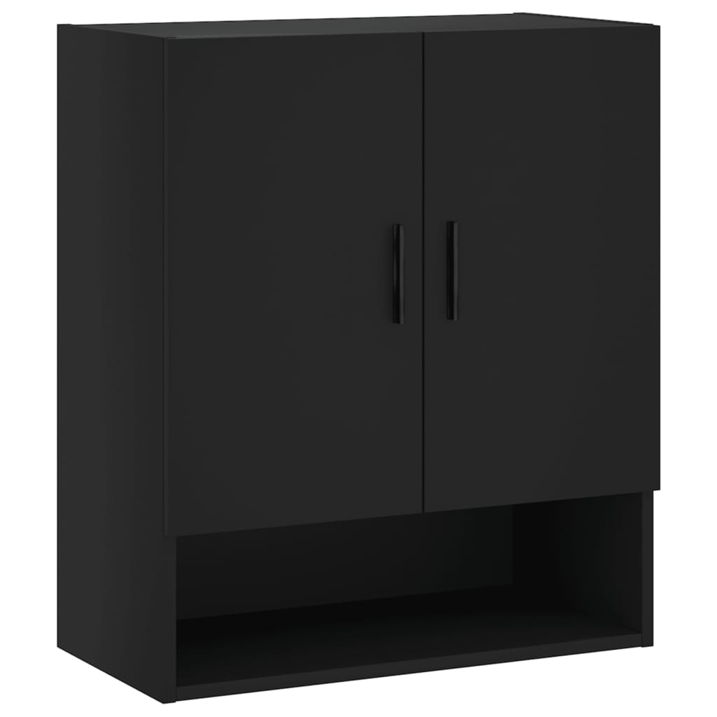 vidaXL Wandschrank Schwarz 60x31x70 cm Holzwerkstoff