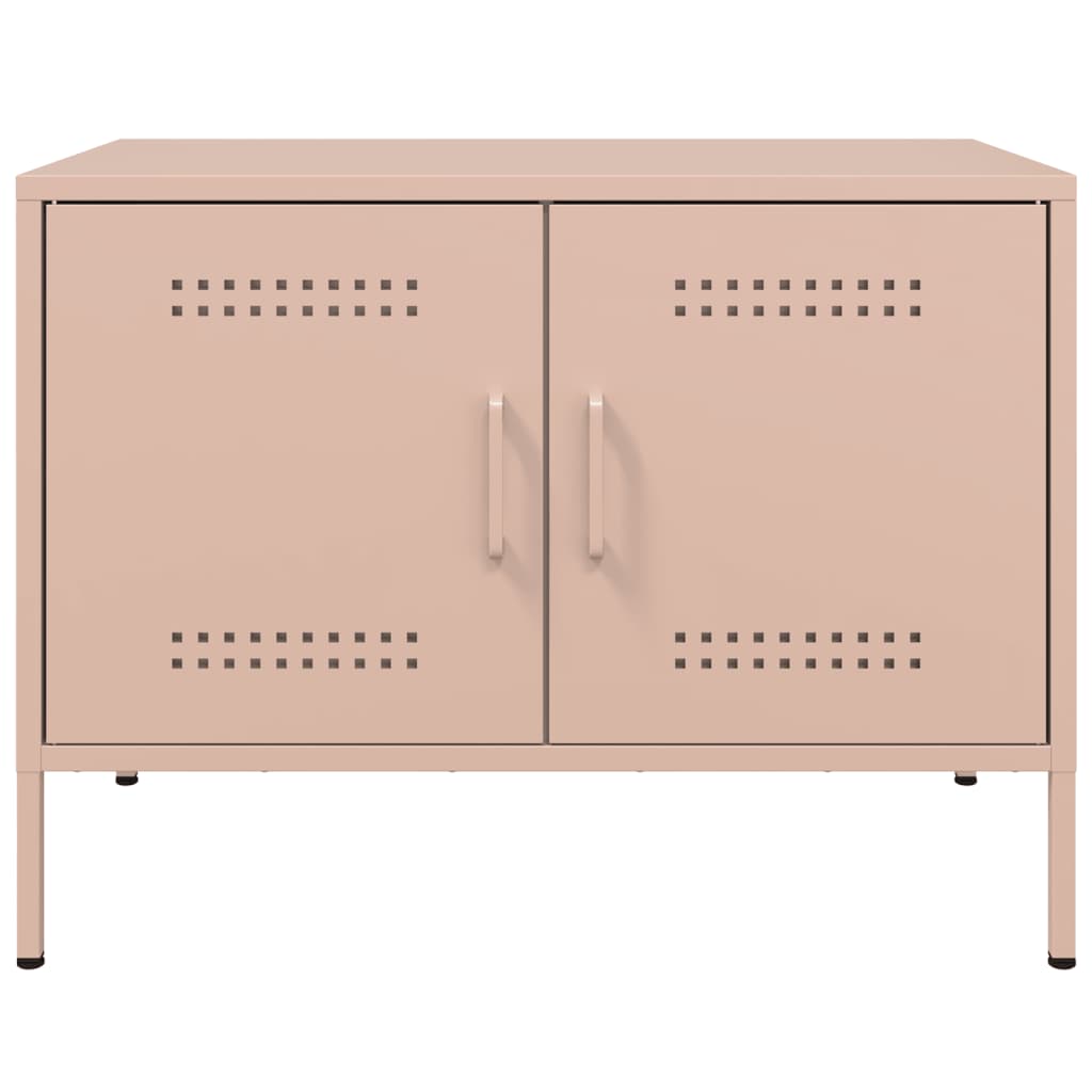 vidaXL TV-Schrank Rosa 68x39x50,5 cm Stahl