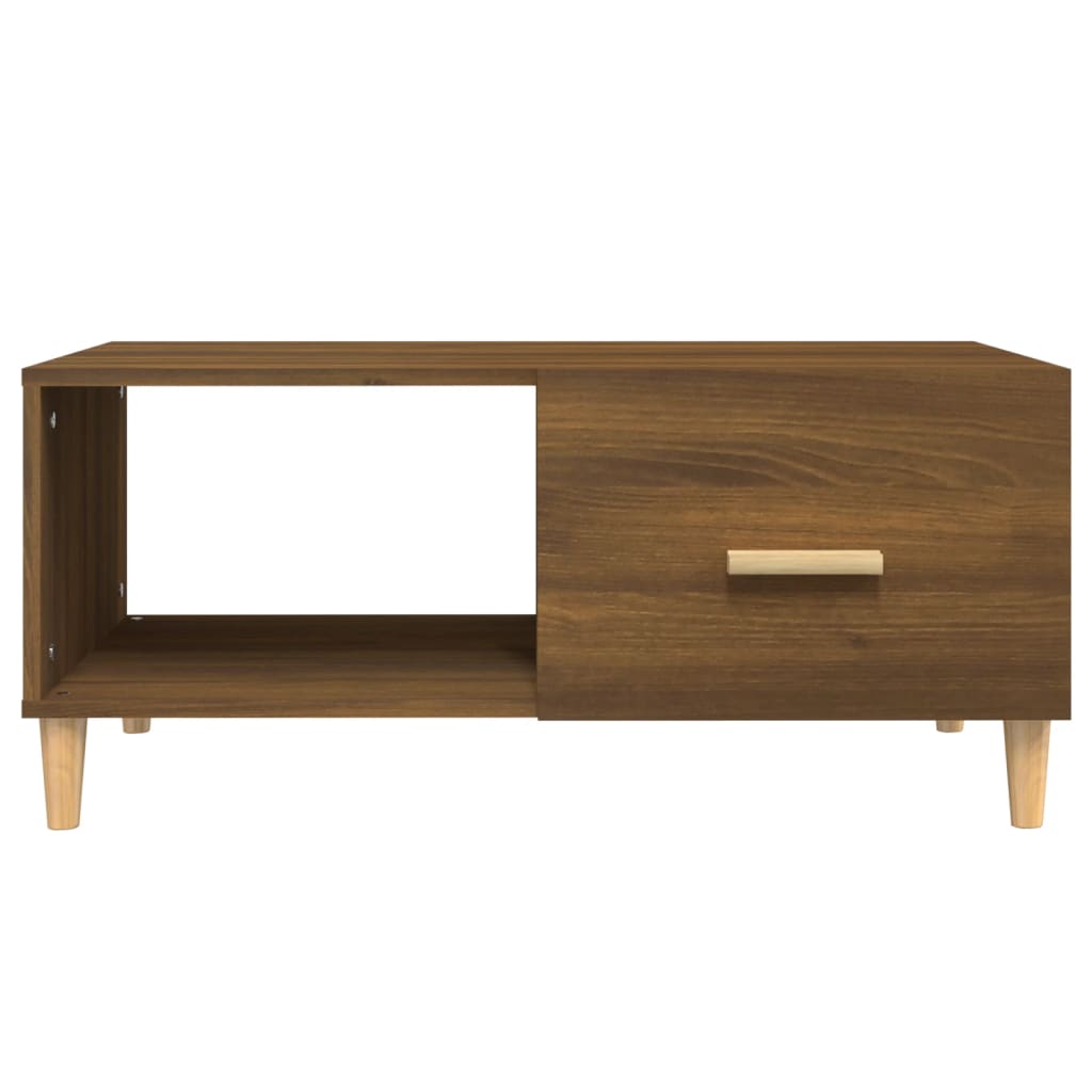 vidaXL Couchtisch Braun Eichen-Optik 89,5x50x40 cm Holzwerkstoff