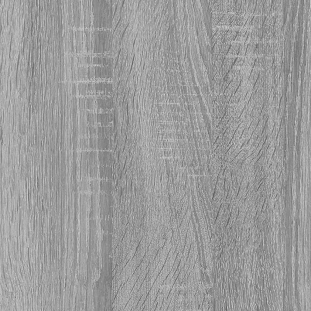 vidaXL Wandregale 2 Stk. Grau Sonoma 100x15x30 cm Holzwerkstoff