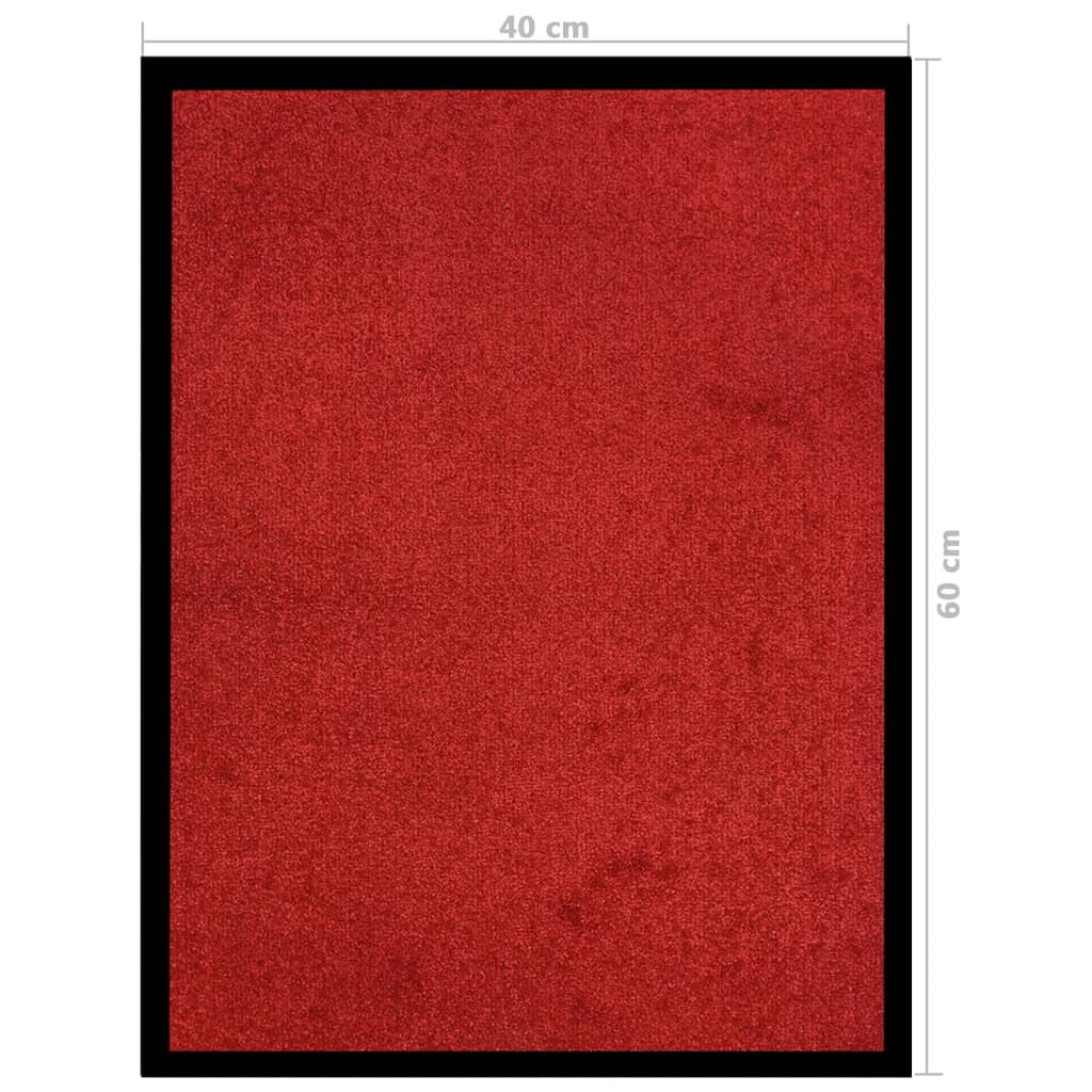 vidaXL Fußmatte Rot 40x60 cm