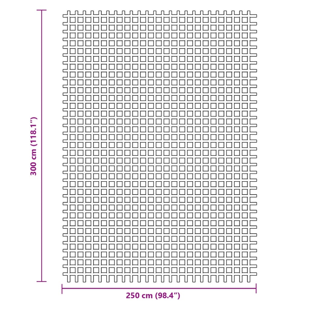 vidaXL Campingteppich Anthrazit 3x2,5 m