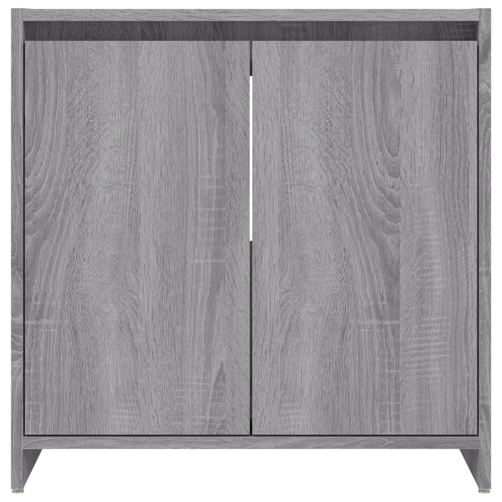 vidaXL Badschrank Grau Sonoma 60x33x61 cm Holzwerkstoff