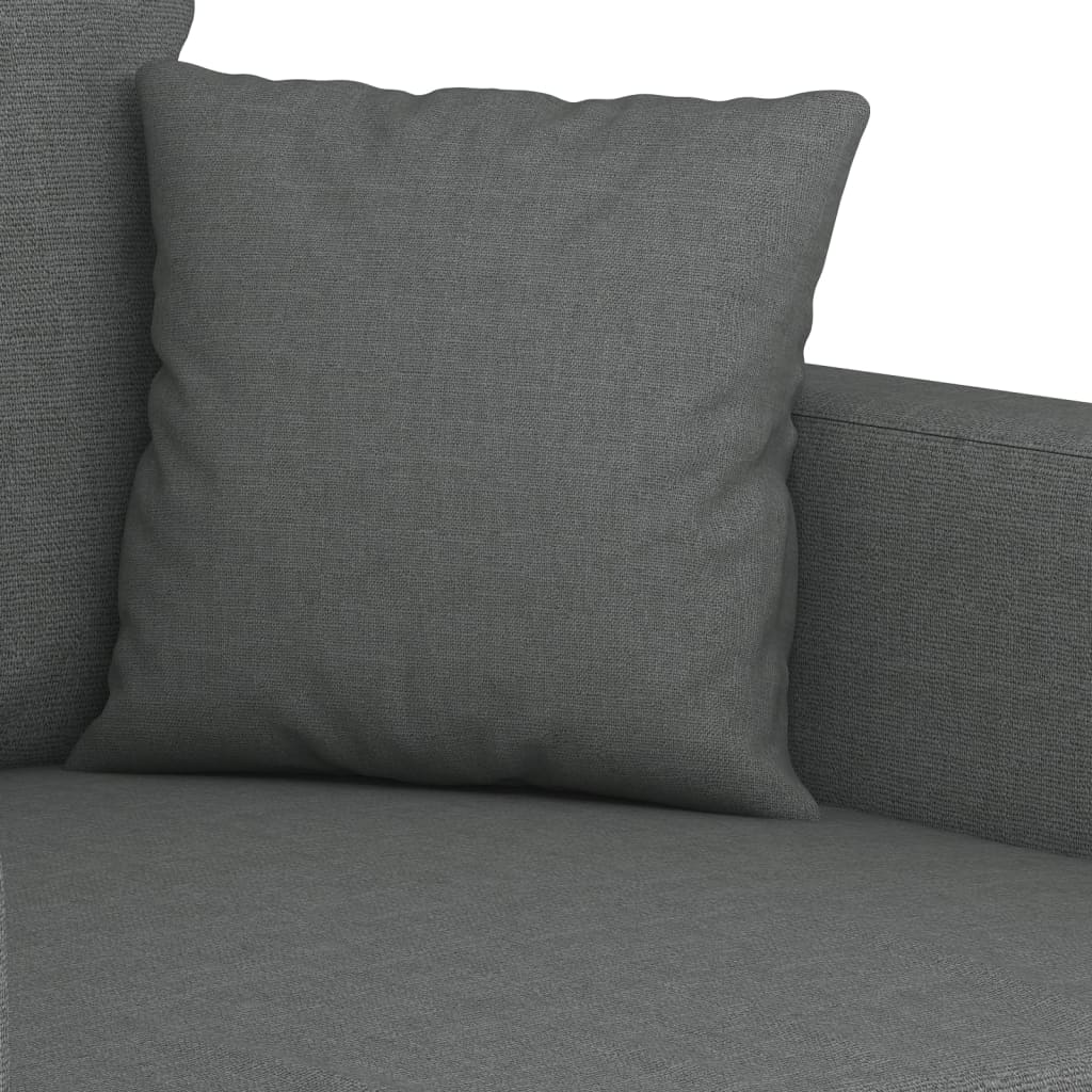 vidaXL 2-Sitzer-Sofa Dunkelgrau 140 cm Stoff