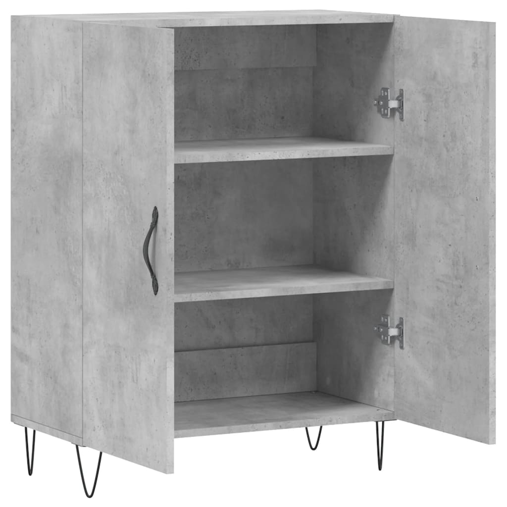 vidaXL Sideboard Betongrau 69,5x34x90 cm Holzwerkstoff