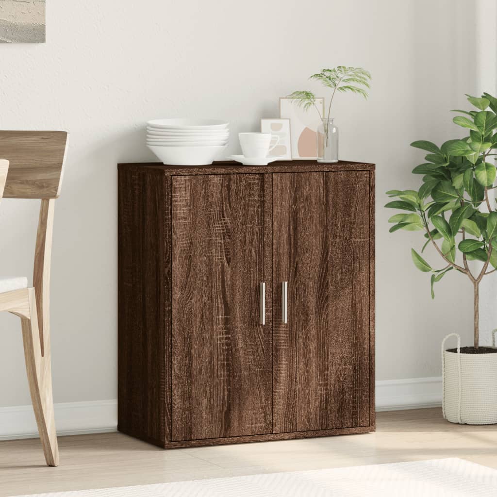 vidaXL Sideboard Braun Eichen-Optik 79x38x80 cm Holzwerkstoff