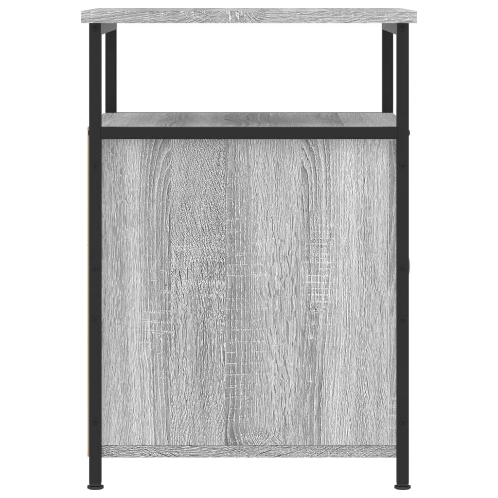 vidaXL Nachttische 2 Stk. Grau Sonoma 40x42x60 cm Holzwerkstoff