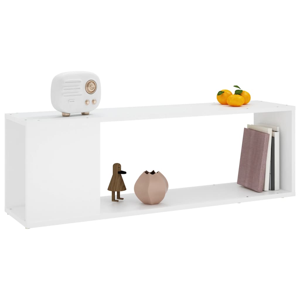 vidaXL TV-Schrank Weiß 100x24x32 cm Holzwerkstoff