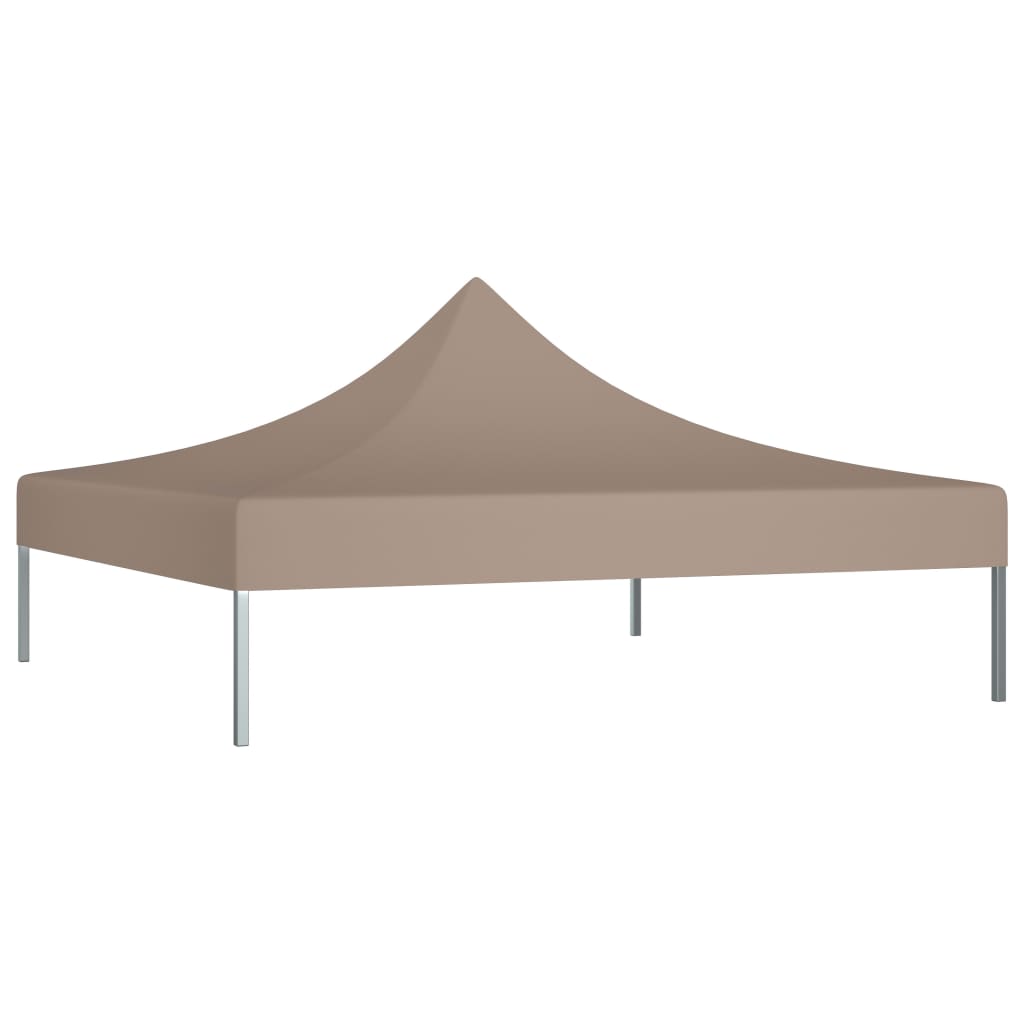 vidaXL Partyzelt-Dach 3x3 m Taupe 270 g/m²