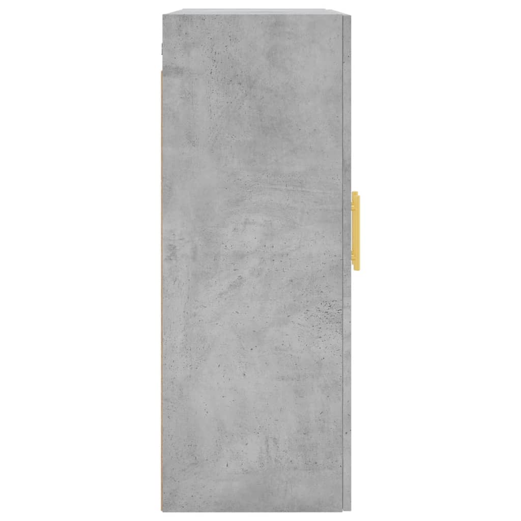 vidaXL Wandschrank Betongrau 69,5x34x90 cm