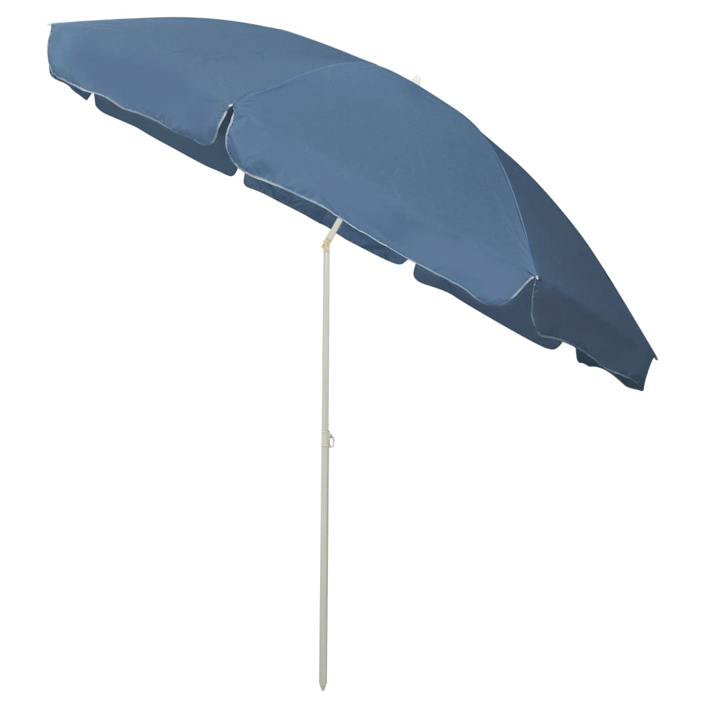 vidaXL Strandschirm Blau 300 cm