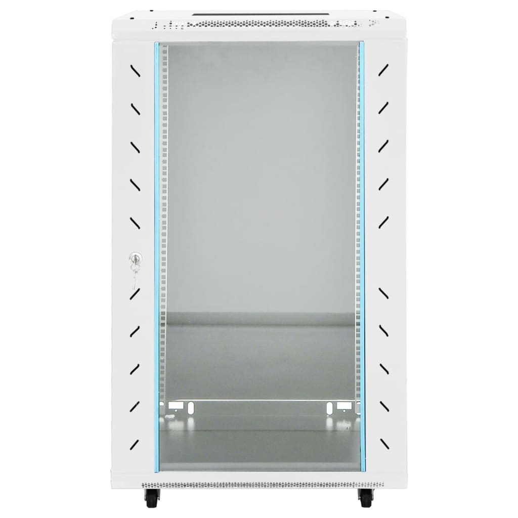 vidaXL 18U Netzwerkschrank 19" IP20 Grau 60x60x100 cm